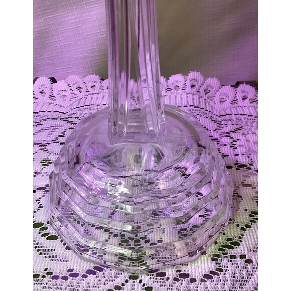 Beautiful Crystal Cross 7 Inches Tall Base 4 Inches Diameter - Picture 4 of 12
